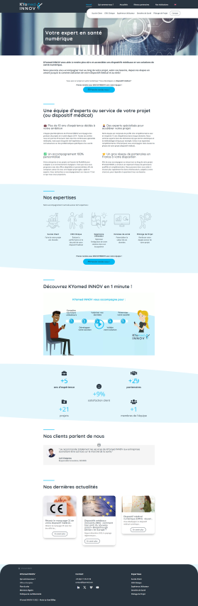 Illustration du projet Refonte du site web de KYomed INNOV